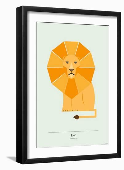 Lion-Tomas Design-Framed Art Print