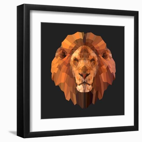 Lion-Lora Kroll-Framed Art Print