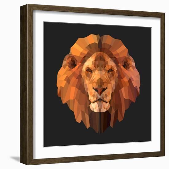 Lion-Lora Kroll-Framed Art Print