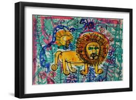 Lion-Brenda Brin Booker-Framed Giclee Print