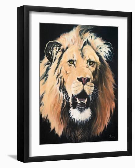 Lion-Vivien Rhyan-Framed Art Print