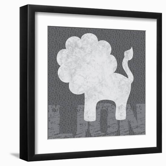 Lion-Lauren Gibbons-Framed Art Print