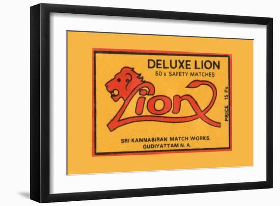 Lion-null-Framed Art Print