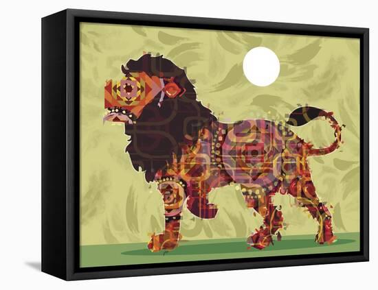 Lion-Teofilo Olivieri-Framed Stretched Canvas