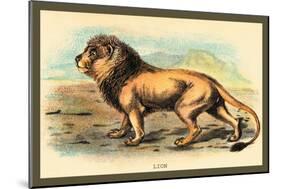 Lion-Sir William Jardine-Mounted Art Print