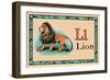 Lion-null-Framed Art Print