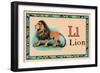 Lion-null-Framed Art Print