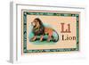 Lion-null-Framed Art Print