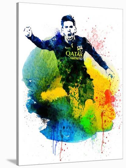 Lionel Messi I-Jack Hunter-Stretched Canvas