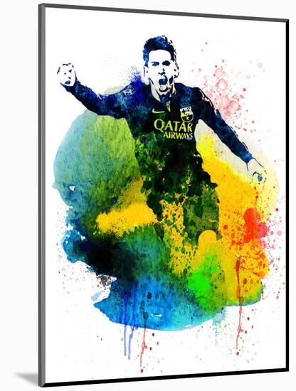 Lionel Messi I-Jack Hunter-Mounted Art Print