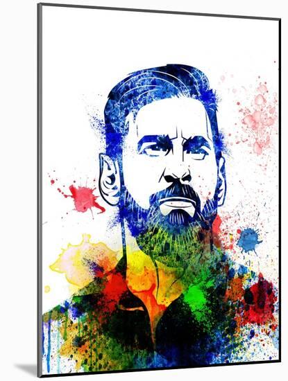 Lionel Messi-Jack Hunter-Mounted Art Print