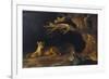 Lioness and Cave-George Stubbs-Framed Giclee Print