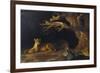 Lioness and Cave-George Stubbs-Framed Giclee Print