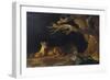 Lioness and Cave-George Stubbs-Framed Giclee Print