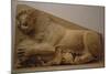 Lioness Attacking a Bull, Relief, Probably Part of the Original Parthenon, 570 B,C, Athens-null-Mounted Giclee Print