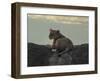 Lioness on the Road-Martin Fowkes-Framed Giclee Print