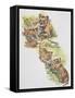 Lioness (Panthera Leo) with Her Cubs, Felidae-null-Framed Stretched Canvas