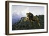 Lions at Dusk-Wilhelm Kuhnert-Framed Giclee Print
