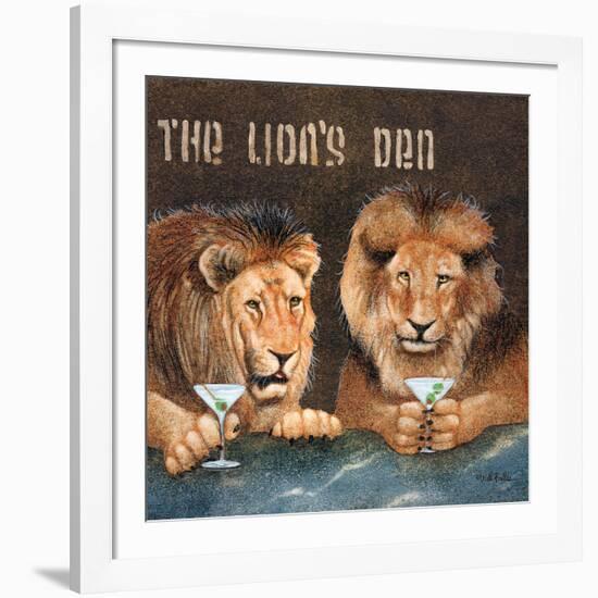 Lions Den-Will Bullas-Framed Giclee Print