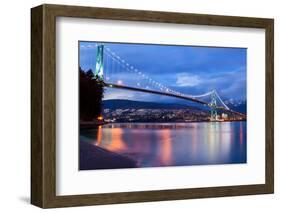 Lions Gate at Dusk-JamesWheeler-Framed Photographic Print