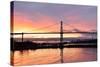 Lions Gate Bridge and Downtown Vancouver at Sunrise-lijuan-Stretched Canvas