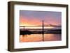 Lions Gate Bridge and Downtown Vancouver at Sunrise-lijuan-Framed Photographic Print