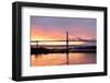 Lions Gate Bridge and Downtown Vancouver at Sunrise-lijuan-Framed Photographic Print