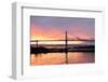 Lions Gate Bridge and Downtown Vancouver at Sunrise-lijuan-Framed Photographic Print