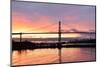 Lions Gate Bridge and Downtown Vancouver at Sunrise-lijuan-Mounted Photographic Print