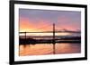 Lions Gate Bridge and Downtown Vancouver at Sunrise-lijuan-Framed Photographic Print