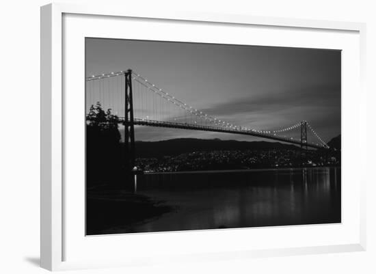 Lions Gate Bridge, Burrard Inlet, Vancouver, British Columbia-Paul Souders-Framed Photographic Print