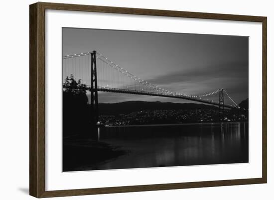 Lions Gate Bridge, Burrard Inlet, Vancouver, British Columbia-Paul Souders-Framed Photographic Print