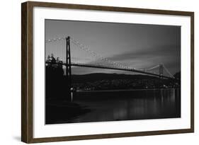 Lions Gate Bridge, Burrard Inlet, Vancouver, British Columbia-Paul Souders-Framed Photographic Print