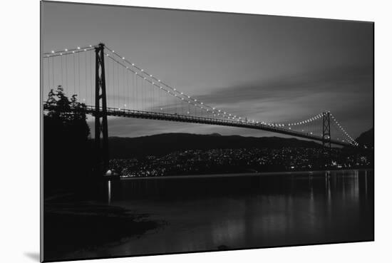 Lions Gate Bridge, Burrard Inlet, Vancouver, British Columbia-Paul Souders-Mounted Photographic Print