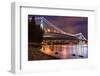 Lions Gate Bridge in Vancouver at Night-JamesWheeler-Framed Photographic Print