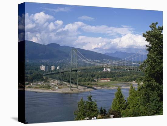 Lions Gate Bridge, Vancouver, British Columbia, Canada, North America-Harding Robert-Stretched Canvas