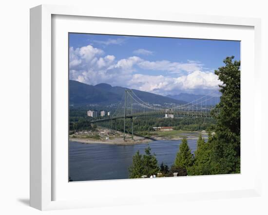 Lions Gate Bridge, Vancouver, British Columbia, Canada, North America-Harding Robert-Framed Photographic Print