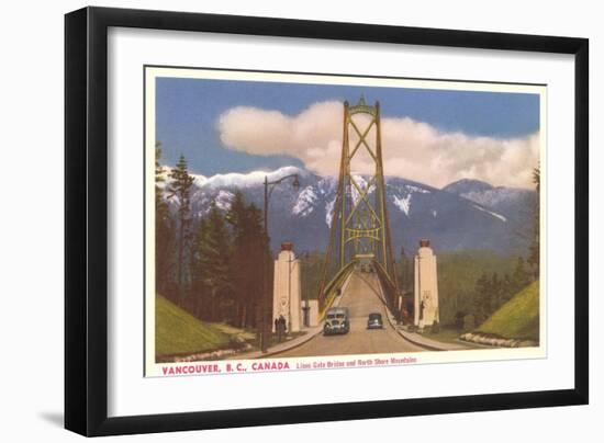 Lions Gate Bridge, Vancouver, British Columbia-null-Framed Art Print