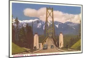 Lions Gate Bridge, Vancouver, British Columbia-null-Mounted Art Print