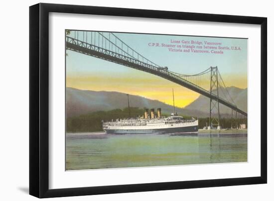 Lions Gate Bridge, Vancouver, British Columbia-null-Framed Art Print