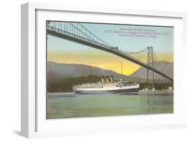 Lions Gate Bridge, Vancouver, British Columbia-null-Framed Art Print