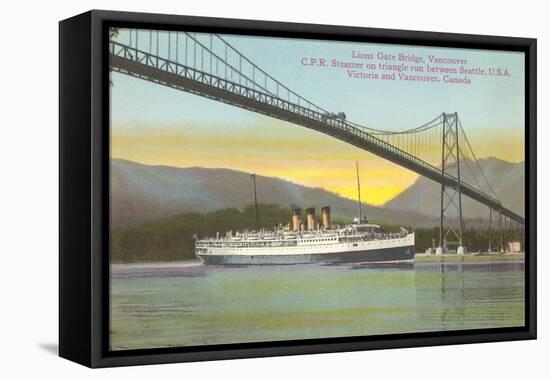 Lions Gate Bridge, Vancouver, British Columbia-null-Framed Stretched Canvas