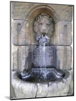 Lions Head Fountain-Herb Dickinson-Mounted Photographic Print