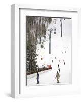 Lions Head Village Ski Run, Vail Ski Resort, Rocky Mountains, Colorado, USA-Richard Cummins-Framed Photographic Print