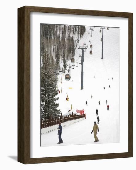 Lions Head Village Ski Run, Vail Ski Resort, Rocky Mountains, Colorado, USA-Richard Cummins-Framed Photographic Print