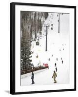 Lions Head Village Ski Run, Vail Ski Resort, Rocky Mountains, Colorado, USA-Richard Cummins-Framed Photographic Print