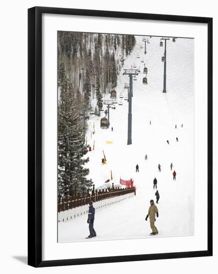 Lions Head Village Ski Run, Vail Ski Resort, Rocky Mountains, Colorado, USA-Richard Cummins-Framed Photographic Print