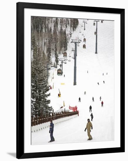 Lions Head Village Ski Run, Vail Ski Resort, Rocky Mountains, Colorado, USA-Richard Cummins-Framed Photographic Print