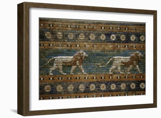 Lions, Ishtar Gate, Babylon-null-Framed Photographic Print