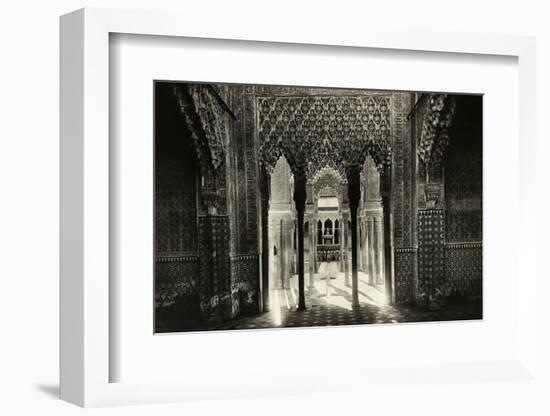 Lions of the Hall of Justice in Spain-null-Framed Photographic Print